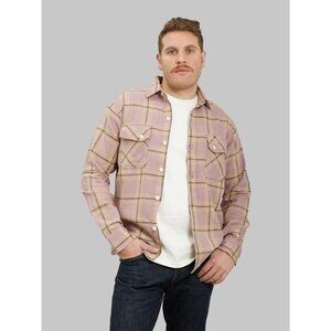 3sixteen Crosscut Flannel Mauve Slub Check Large